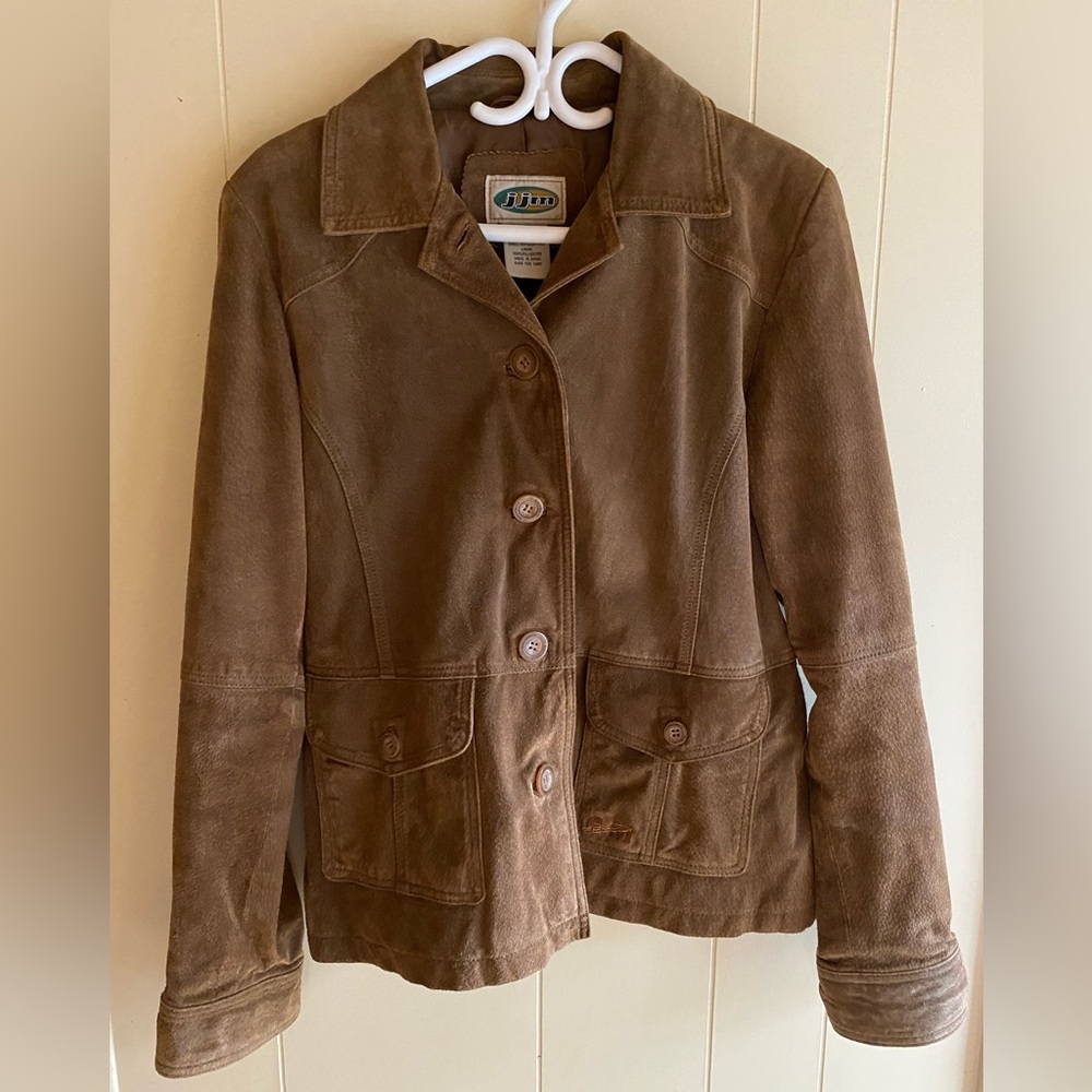 j jm suede ladies jacket, great shape, definitely worn in and nice and soft